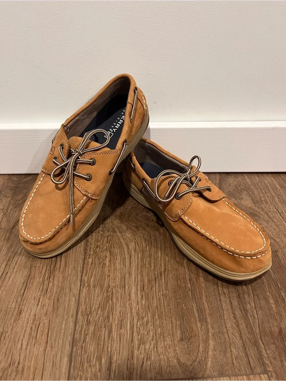 Sperry Topsider mens leather boat shoes size 7W
